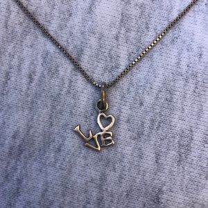 925 sterling silver “LOVE” necklace